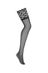Obsessive Dámské punčochy Letica stocking + Ponožky Gatta Calzino Strech, černá, L/XL