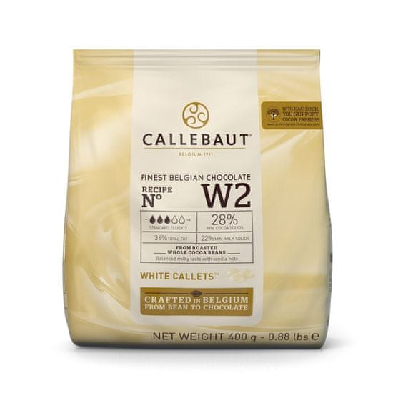 Callebaut Čokoláda bílá W2 0,4kg