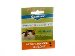 Canina PETVITAL Novermin pro kočky na klíšťata a cizopasný hmyz 2 ml