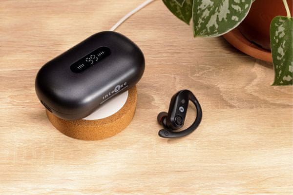  slúchadlá do uší Bluetooth technológie intezze move 2 športové ipx7 odolnosť voči vode a potu nabíjací box powerbanka funkcie dotykové ovládanie energický zvuk handsfree funkcie 