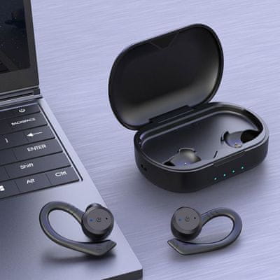  sluchátka do uší Bluetooth technologie intezze CORE sportovní ipx7 odolnost vodě a potu nabíjecí box powerbanka funkce dotykové ovládání energický zvuk handsfree funkce 