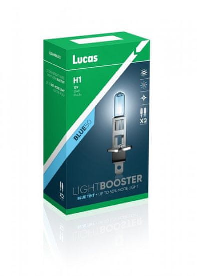 Lucas LightBooster H1 12V 55W +50% Blue 2ks