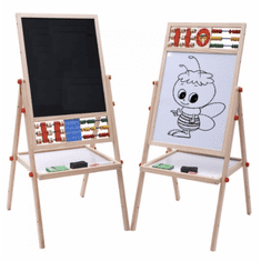 BB-Shop Kompaktní dětská tabule na křídu i magnet + počitadlo