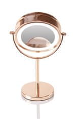 RIO Oboustranné kosmetické zrcátko (Rose Gold Mirror)