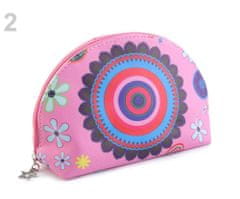 Kraftika 3ks 2 růžová dětská kosmetická taška mandala 15x25 cm