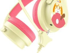 OTL Technologies Animal Crossing Isabelle Pink and Cream dětská interaktivní sluchátka