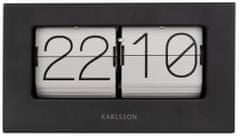 Karlsson Designové stolní překlápěcí hodiny 5620GY Karlsson 21cm