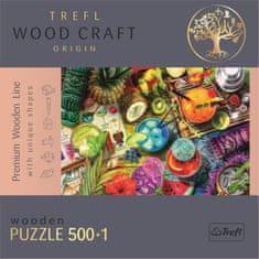 Trefl Wood Craft Origin puzzle Barevné koktejly 501 dílků