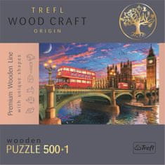 Trefl Wood Craft Origin puzzle Westminsterský palác, Big Ben, Londýn 501 dílků