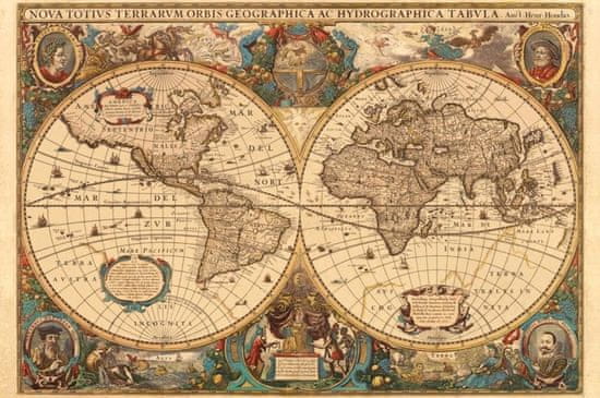 Ravensburger Puzzle Historická mapa r.1630, 5000 dílků