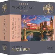 Trefl Wood Craft Origin puzzle Westminsterský palác, Big Ben, Londýn 501 dílků