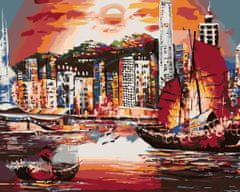 ZUTY Malování podle čísel - HONG KONG vypnuté plátno na rám 80x100 cm