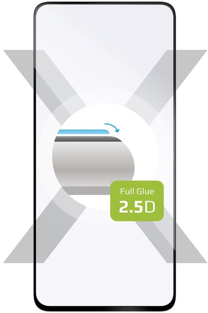 FIXED Ochranné tvrzené sklo Full-Cover pro Samsung Galaxy S21 FE 5G, lepení přes celý displej FIXGFA-722-BK, černé - rozbaleno