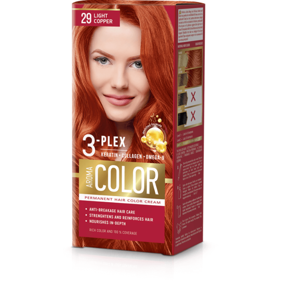 Aroma Color Barva na vlasy - světlá měď č. 29 Aroma Color
