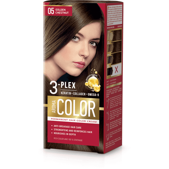 Aroma Color Barva na vlasy - zlatý kaštan č. 05 Aroma Color