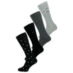 Tommy Hilfiger 701218803 Tommy Hilfiger ponožky dárková kazeta 4 páry, černá, 43 - 46