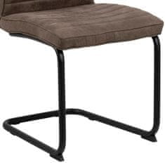 Design Scandinavia Jídelní židle Zola (SET 2 ks), hnědá