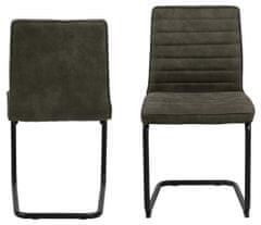 Design Scandinavia Jídelní židle Zola (SET 2 ks), olivová