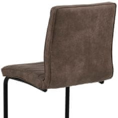Design Scandinavia Jídelní židle Zola (SET 2 ks), hnědá