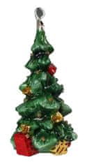 Miloo Home Ručně Zdobená Skleněná Ozdoba Zelený Vánoční Stromek 15Cm