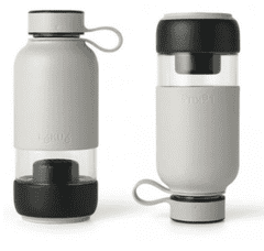 Lékué Láhev s uhlíkovým filtrem Lékué Bottle To Go 600 ml | šedá