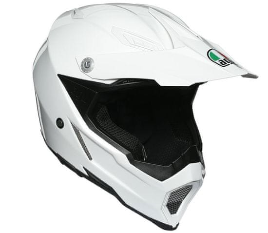 AGV Motokrosová helma AX-8 EVO ECE SOLID WHITE