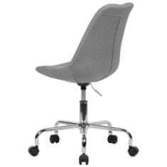 Bruxxi Kancelářská židle Leos, textilní potahovina, šedá
