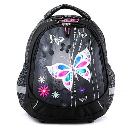 Target Studentský batoh , Černý, s motýly
