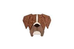 BeWooden Dřevěná brož ve tvaru psa Boxer Brooch