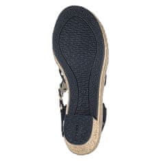 Rieker Dámské sandály 638C7-00 černá, 36