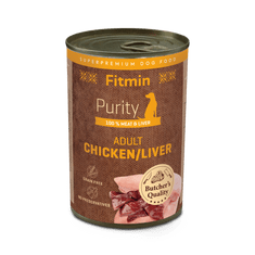 Fitmin Dog Purity Konzerva kuřecí s játry 6x400 g