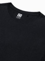 OMBRE Pánské tričko bez potisku S1370 - černá - L