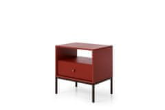 Homlando Konferenční stolek MONO MS54 cm se zásuvkou 54 cm tmavočervené