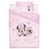 Disney Růžová bavlněná ložní souprava 135x200 cm Minnie Mouse, certifikováno OEKO TEX