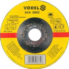 Vorel Kotouč brusný na kov 125 x 22 x 6,8 mm vypouklý