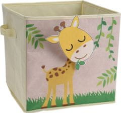 Koopman Úložný box textilní dětský 32x32cm - růžový