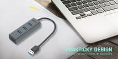 I-TEC USB 3.0 Metal pasivní 4 portový HUB