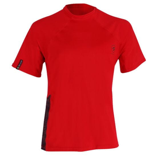 AQUALUNG Tričko rashguard XSCAPE RED pánské krátký rukáv
