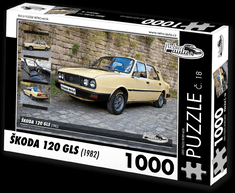 RETRO-AUTA© Puzzle č. 18 Škoda 120 GLS (1982) 1000 dílků