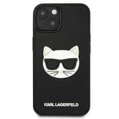 Karl Lagerfeld KLHCP13SCH3DBK hard silikonové pouzdro iPhone 13 Mini 5.4" black 3D Rubber Choupette