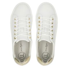 Filippo Bílé kožené plíživé boty DP3530/22 velikost 41