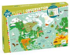 Djeco Puzzle Observation: Kolem světa 200 dílků