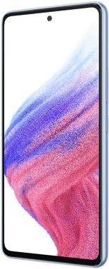 Samsung Galaxy M53 5G veľký displej 6,5-palcový SuperAMOLED sAMOLED displej FHD+ 120 Hz obnovovacia frekvencia dlhá výdrž veľkokapacitnej batérie 5000 mAh rýchlonabíjanie 25 W výkonný procesor Samsung Exynos 1280 štvornásobný fotoaparát ultraširokouhlý makro hĺbkový objektív čítačka odtlačku prstov NFC 6GB RAM Bluetooth 5.1 Android 12 One UI 4.1 najrýchlejší 5G sieť 5G pripojenie rýchlonabíjanie vysoká kvalita obnovovacej frekvencie 32 Mpx predná kamera IP67