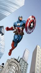 AG Design Dětský foto závěs Avengers Marvel 140 X 245 CM