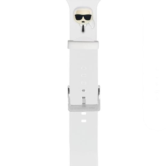 Karl Lagerfeld Ikonik řemínek, bílý 44mm