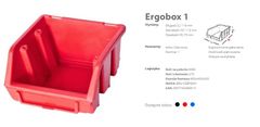 Patrol Ergobox 1 Red, 116 X 112 X 75 Mm