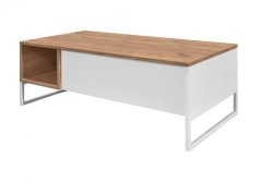 Matis Konferenční stolek PEGAS - dub zlatý/bílá