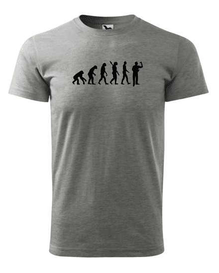 Fenomeno Pánské tričko - Evoluce šipkaře - šedé Velikost: S