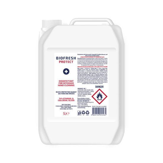 BioFresh Čistící Dezinfekční Antibakteriální roztok na ruce 74% etanol Biofresh 5 l