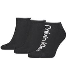 Calvin Klein 701218724 pánské bavlněné universální sneaker ponožky 3 páry v balení, černá, uni